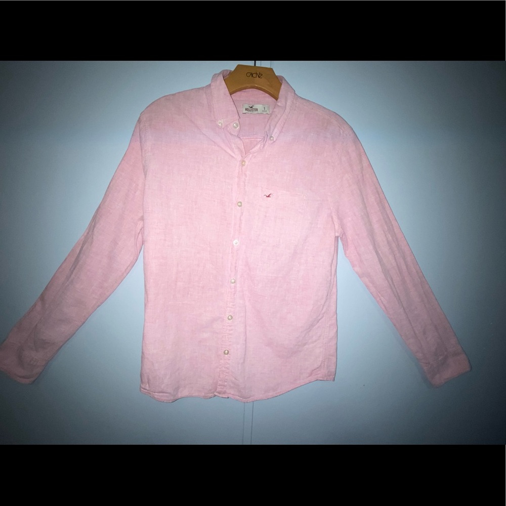 Pink Hollister dress shirt